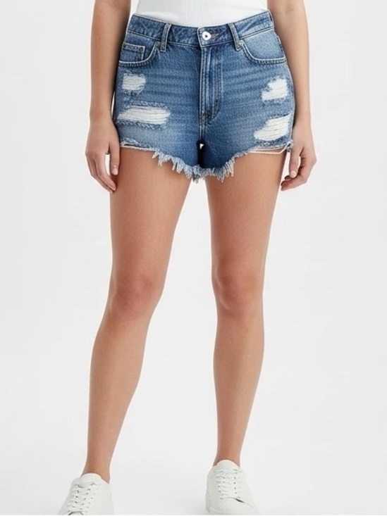Aeropostale Pants - Aeropostale Distressed High Rise Denim Shorts